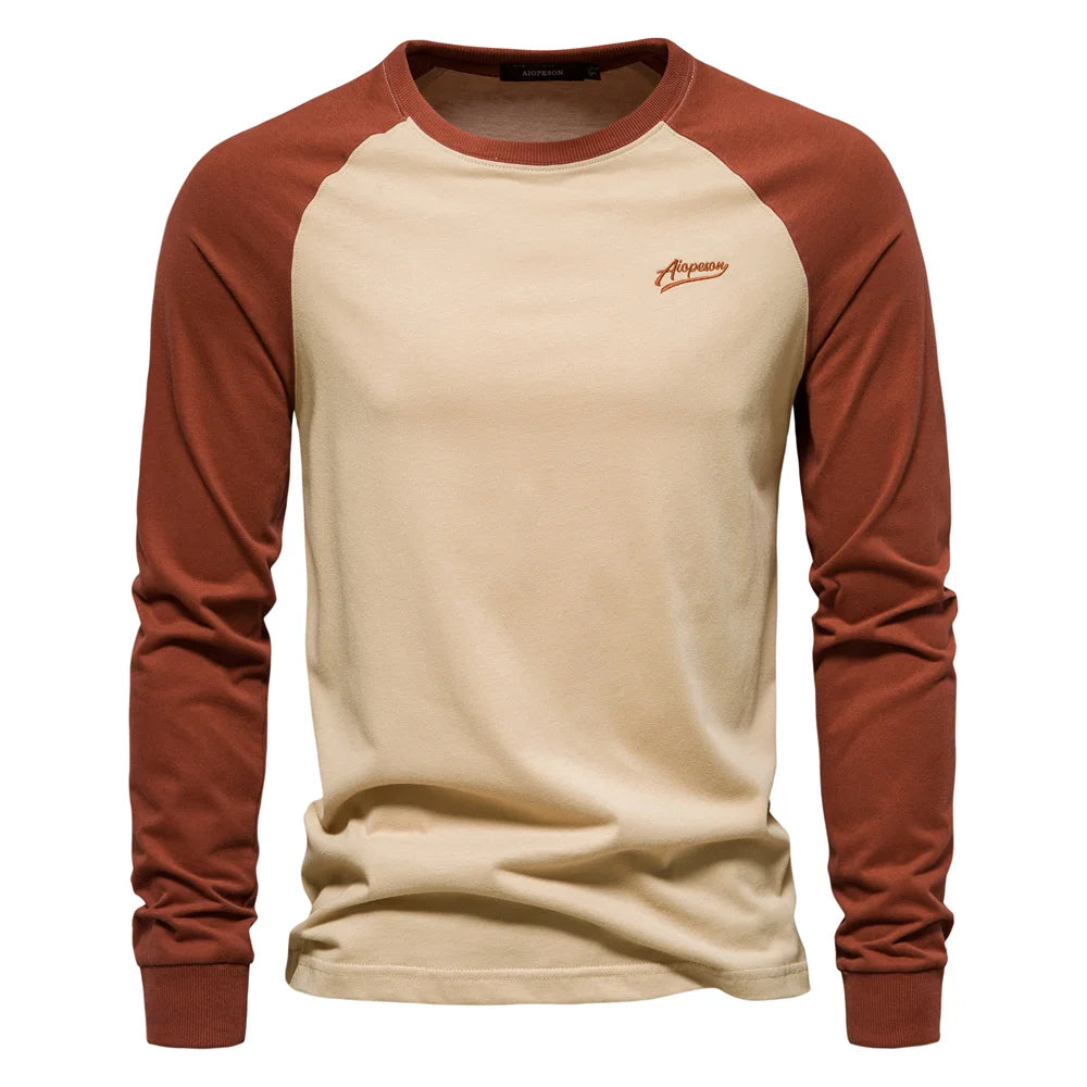 Camiseta de Manga Larga Estilo Raglán