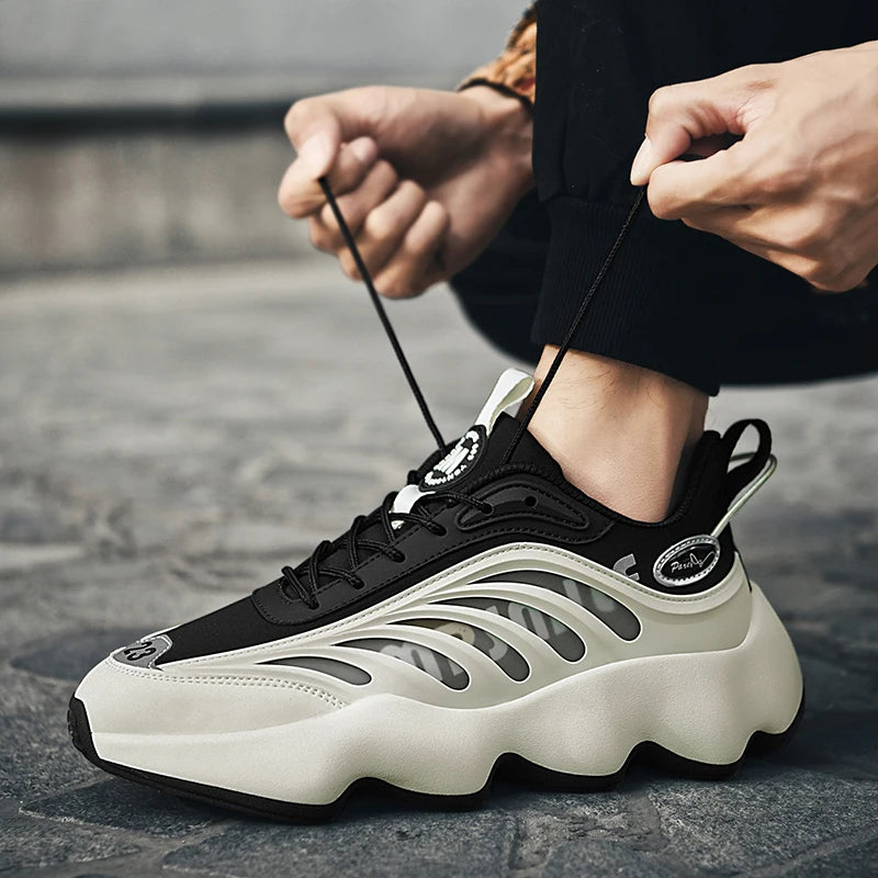 Zapatillas Urbanas Futuristas con Suela Ondulada