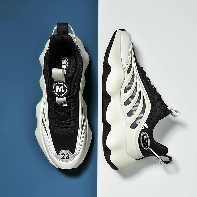 Zapatillas Urbanas Futuristas con Suela Ondulada