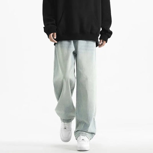 Pantalones Vaqueros Anchos Baggy - Estilo Streetwear Vintage Lavado