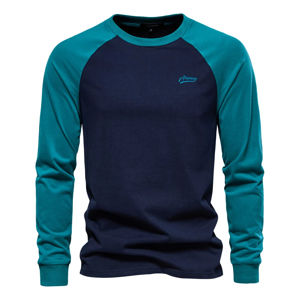 Camiseta de Manga Larga Estilo Raglán
