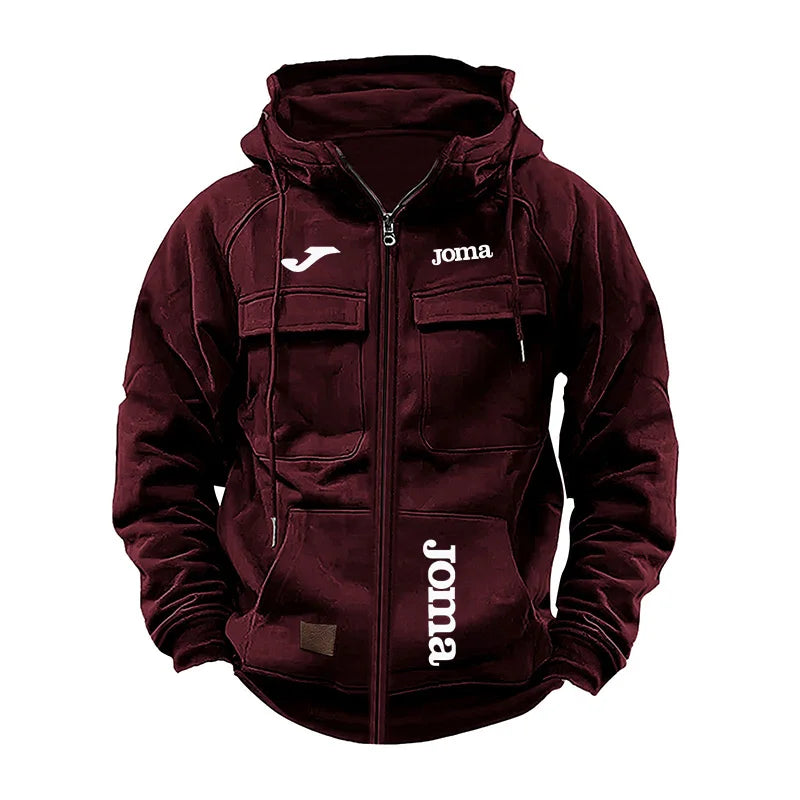Chaqueta Deportiva Joma con Capucha y Multibolsillos