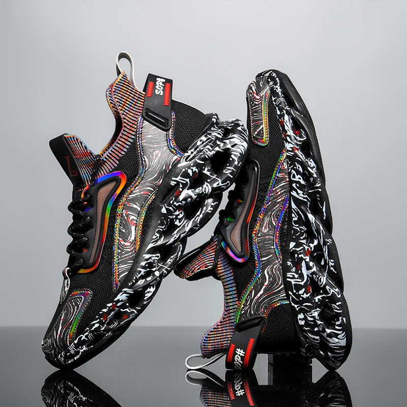 Zapatillas Urbanas Futuristas con Suela Ondulada