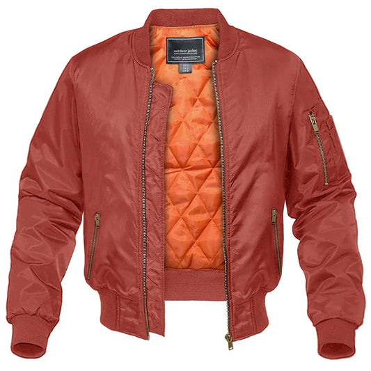 Chaqueta Bomber Ligera para Hombre -Estilo Casual