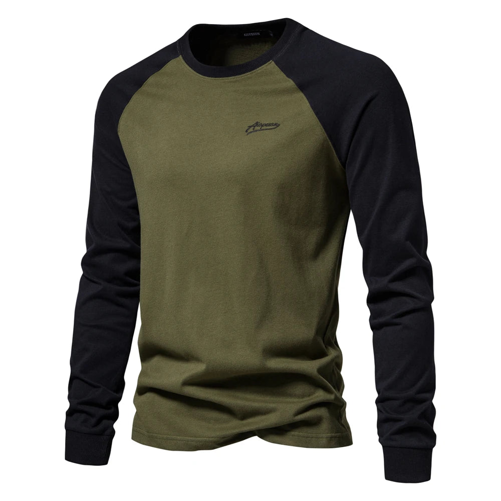 Camiseta de Manga Larga Estilo Raglán