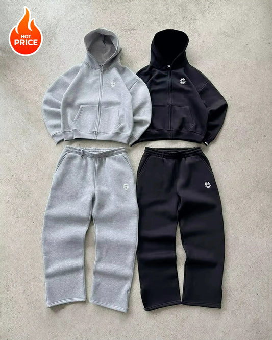 Conjunto de Chándal Unisex - Sudadera con Capucha y Pantalón