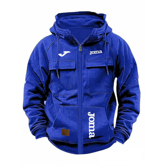 Chaqueta Táctica Joma con Capucha - Estilo Urbano y Bolsillos Cargo