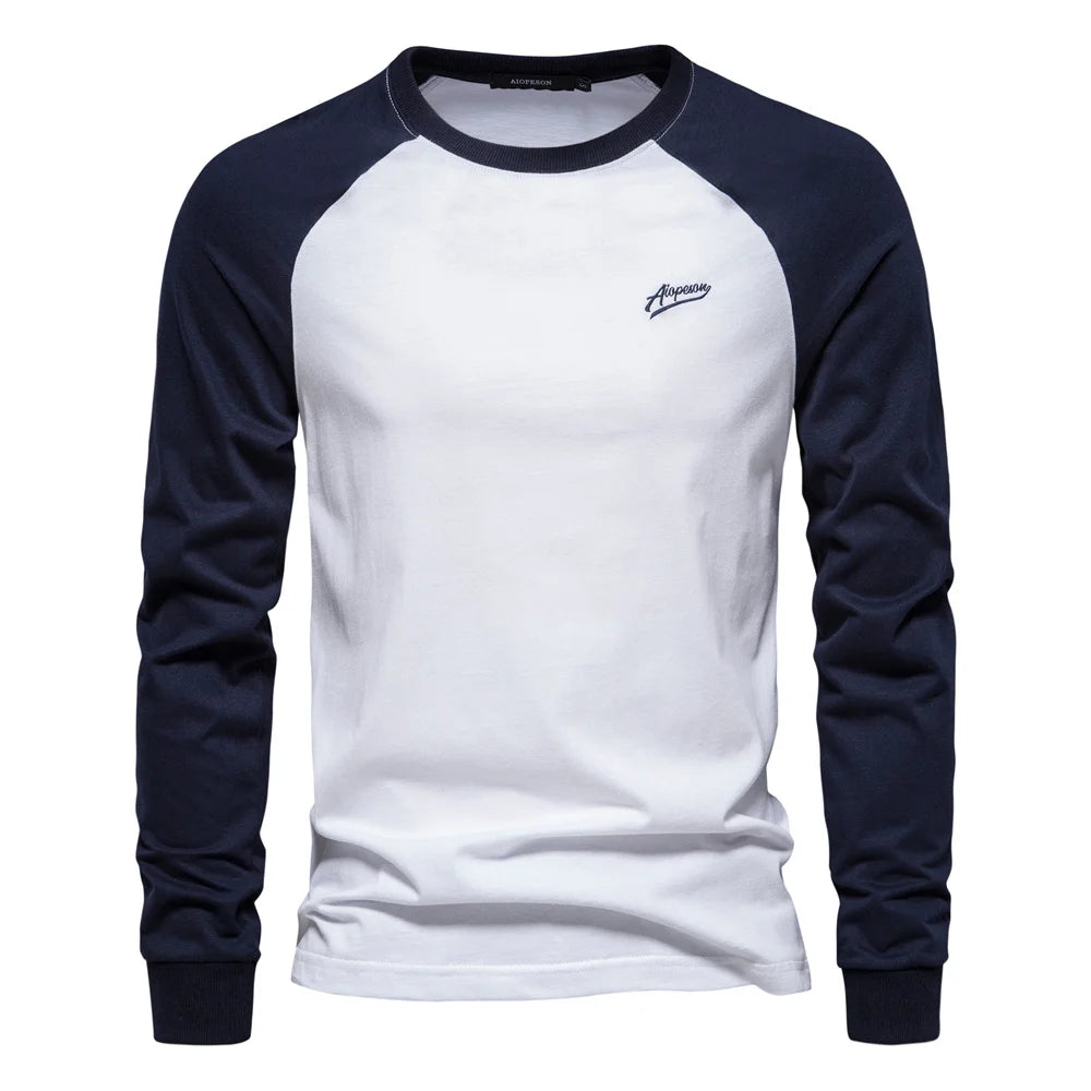 Camiseta de Manga Larga Estilo Raglán